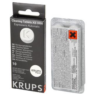 Krups XS3000 Cleaning Tablets For Coffee Machine Pack of 10 10942122968 